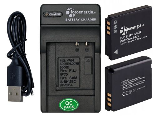 Batteria Compatibile Per Panasonic CGA-S005 – 1150 MAh, Per Serie LUMIX (FX50, FX100, FX3, LX2)