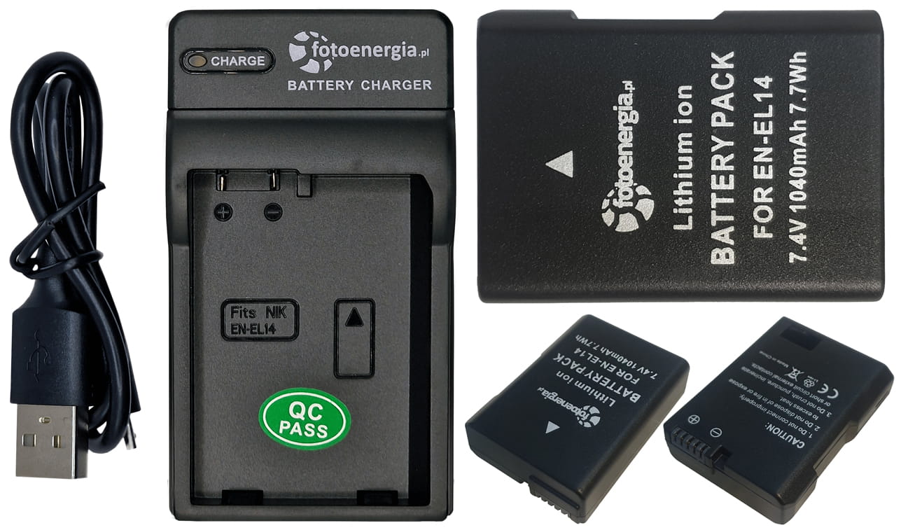 EN-EL14 Ersatzakku Für Nikon – 7,4V, 1480mAh | Kompatibel Mit D5300, D3500, D5600 & Mehr